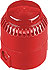 Combined sounder & LED beacon, red lens, red body, IP65.
