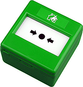Green Call Point, N/C or N/O Contact, Surface, Flexi