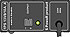 Switched power supply - module 13,8Vdc/max. 10A total, FASTON for battery