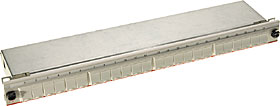 Patch panel modulární 24xSnap-In 1U výsuvný s vyvazováním