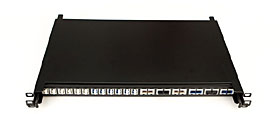 LANmark-OF modulární posuvný Patch Panel 1U prázdný pro 24 OF snap-in adaptérů