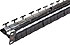 Patch panel modulární 24xSnap-in 1U černý nevýsuvný