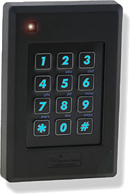 Pyramid & HID proximity reader with backlit capacitive keypad