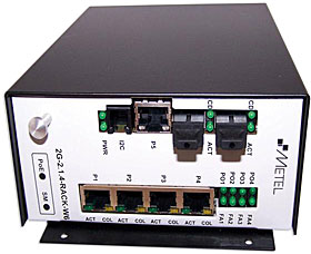 Průmyslový switch LAN-RING, 2G, 24 VDC-AC