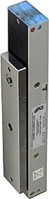 Electromagnetic lock (DIAX line), 300 kg, 12/24V, LED + buzzer indication