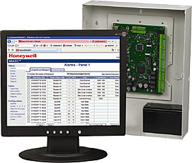 NetAXS 4-reader control panel in standard metal enclos., 230V power supply unit