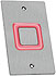 Piezo REX switch, wide faceplate, relay, LED indication