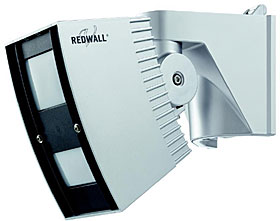 Redwall-V - venk. PIR detektor , det. char. 40 x 10 m, mont. výška 2,3 - 4 m, AM