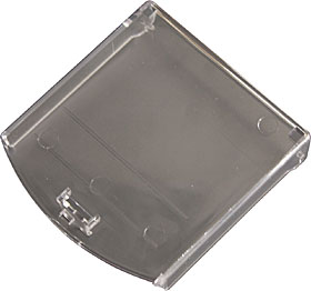 Polycarbonate cover with security tie for CX series call points.