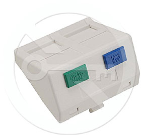Modul, Legrand 45x45 2xkeystone 45st. bílý