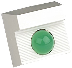 Signalizační velká LED dioda bez bzučáku v krytu barva zelená
