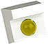 Signalizační velká LED dioda bez bzučáku v krytu barva žlutá