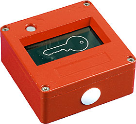 Break glass flat key box.