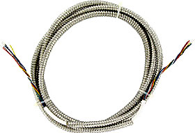 Armovaný kabel o délce 1,8m s 8-mi vodiči