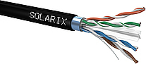 kabel FTP CAT6 venkovní  SOLARIX PE 500m/cívka