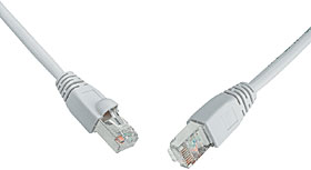 Patch kabel 3m SFTP SOLARIX, CAT5E, šedý