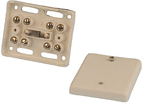 8 way junction box - white