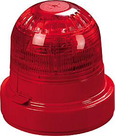 XPander sounder & beacon (red) and mounting base (red)
