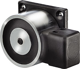 Door holding magnet standard, max. 400 N, incl. keeper plate.