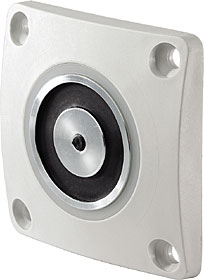 Door holding magnet, in-wall mounting, max. 400 N, incl. keeper plate.