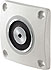 Door holding magnet, in-wall mounting, max. 400 N, incl. keeper plate.