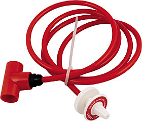 25 mm red capillary kit with conical sample point and tee.