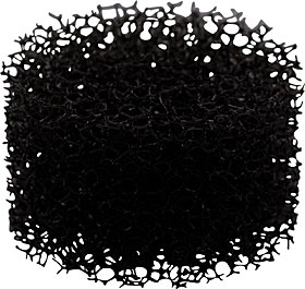 Replacement filter element coarse, 20 ppi, for IAS, ILS and IFT-P units, black.