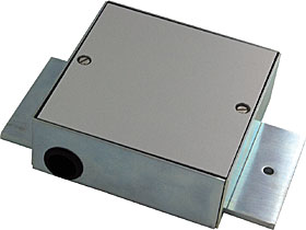 Mounting box to allow recess mounting of seismic sensor