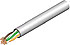 Kabel U/UTP drát CAT5E, LACSON, PVC, box 305m, šedý, reakce na oheň Eca