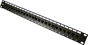 Patch panel CAT5E UTP 24xRJ45 IDC dual