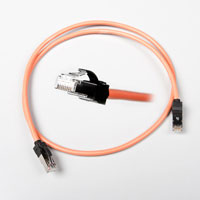Patch kabel LANmark-6 10G  CAT6 500MHz STP LSZH 1m oranžový