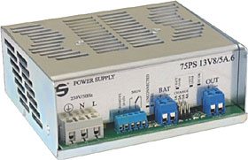 Switched power supply - module 13,8Vdc / max. 5,0A total, prevent deep discharge