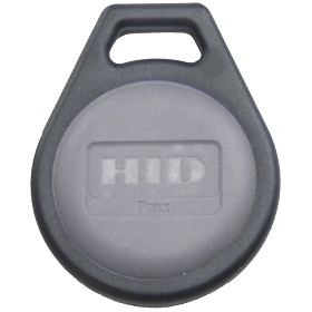 HID proximity keyfob in rounded design, programmed (26bit Wiegand)