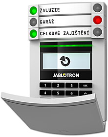 Sběrnicový RFID modul se čtečkou karet, LCD kláv. a prvním ovládacím segmentem