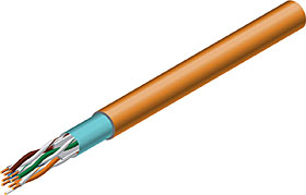 Kabel F/UTP drát  CAT6, LACSON, LSZH, cívka 305m, reakce na oheň Eca