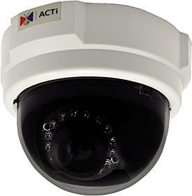 Vnitřní IP dome kamera, TD/N, HD 720p, 1MP, f=3.6mm, WDR
