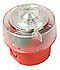 ENscape beacon, red, red flash, IP65 deep base, EN54-23